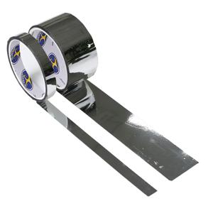 TEMU 크롬 미러 효과 테이프, 2팩 접착식 메탈릭 테이프 DIY 홈 데코, TV 백라이트 프레임, 파티 장식용 - 자체 접착 실버리 반사 필름, 롤당 33피트