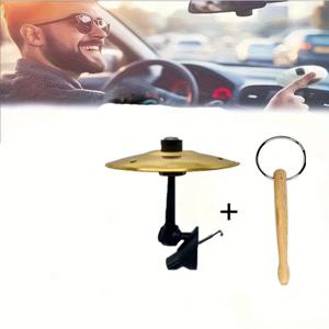 TEMU 2/4개 차량 심벌 드럼 스틱 포함, 에어 벤트 미니 드럼 충돌 심벌, 무한한 리듬의 즐거움을 도로 위에서 음악 애호가 선물, 로드 트립 필수품, 패션 추가, 컴팩트 디자인, 내구성 좋은 금속, 음악을 사랑하는 운전자를 위한 선물