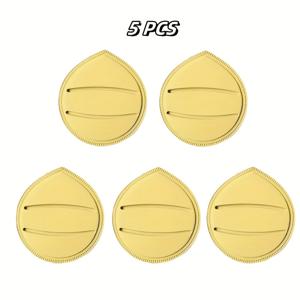 TEMU 5개입 두꺼운 및 확대된 워터 퓌프 - 리퀴드 및 BB 크림용 메이크업 도구, 습식 및 건식 사용 모두에 적합, 쉬운 블렌딩, 라이트 베이지 색상의 푹신하고 가벼운 퓌프 (파우더 프리, 위생적)