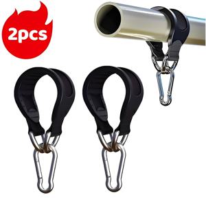 TEMU 메탈 후크가 달린 튼튼한 고급 피트니스 트레이닝 스트랩 2개 세트. 헬스장, 복싱, 풀업, 근력 운동 및 하체 운동에 적합한 다용도 스위칭 스트랩 - 내구성이 뛰어난 벨트 특징