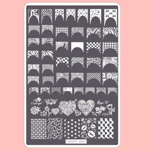 TEMU 607개 레이스 꽃잎, 나비, 만다라, 식물 및 추상 디자인 네일 아트용 스탬핑 플레이트, 폴리쉬 프린팅 스텐실 및 몰드, 1세트 패션 네일 아트 스탬핑 플레이트 DIY 네일 전사 프린트 템플릿 네일 아트 도구