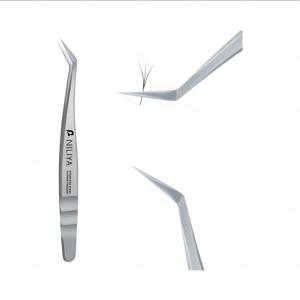 TEMU 1개 초미세 고정밀 스테인리스 스틸 핀셋, 미용실, 속눈썹 컬러, 인조 속눈썹 연장 핀셋을 위해 특별히 디자인됨, 뾰족한 디자인과 인체공학적 모양, 미용실 및 가정용으로 완벽