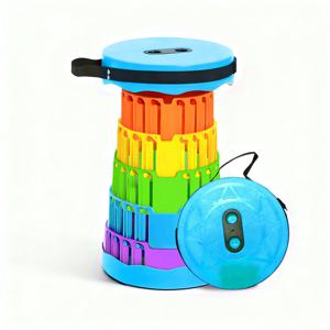 TEMU 접이식 휴대용 의자, 260Lbs 무게 용량 높이 조절 가능, 야외 캠핑, 낚시, 여행 및 실내 사용에 적합