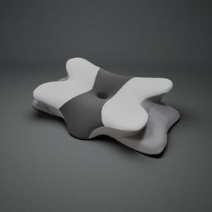 TEMU 인체공학적 경추 베개 나비 모양 메모리폼 베개 - 목과 편안함을 위한 느린 반발, 등/옆으로 자는 사람에게 이상적, 세탁기 사용 가능한 커버, 호텔 품질, 침구 | 편안함 | 부드러운 질감의 원단, 침대용 베개