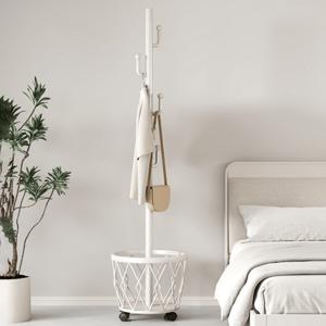 TEMU KURUA 이동식 철제 스탠드 옷걸이 행거