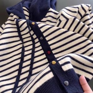 TEMU 게으른 스타일 후드 가디건 여성용 가을/겨울 러브 버튼 소프트 왁스 루즈 코트 탑