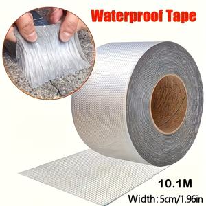 TEMU 1롤 397.6인치 고강도 방수 알루미늄 호일 테이프 - 초고내구성, 고온 내성, 단열, 누수 방지 및 방청, 즉각 밀봉, 누수 수리용, 파이프, 배관, 지붕, 벽, 수영장 수리에 이상적 - 실내/실외용