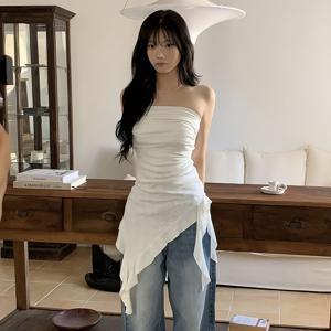 TEMU 기품 있는 섹시한 비정형 레이스 핫 밴듀 탑 한국 스타일 바디콘 드레스 - 원웨이 핏