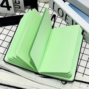 TEMU [아코디언 접이식] 확장형 A6 노트북, 두꺼운 접이식 스케치북 (손으로 그린 , , 타임라인, 장기 계획용), 리본 및 색인 코드가 있는 휴대용 저널, 친구들에게 선물할 수 있는 포켓 노트북 (저널링을 좋아하는 사람들을 위한)