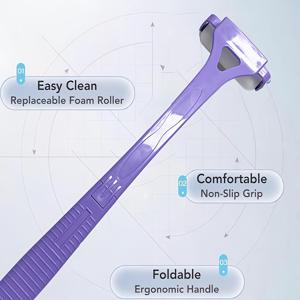 TEMU 긴 손잡이 로션 어플리케이터 – 등 및 몸에 사용 가능한 유연한 크림 스프레더 – 자외선 차단제, 태닝 로션, 보습제 사용 – 세척 가능한 패드 – 노인, 여행 및 선물용으로 적합
