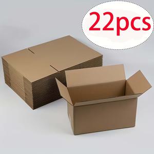 TEMU 8/22개 세트 8.27in* 4.33in* 2.76in 운송용 박스 소형 판지 상자 크라프트지 골판지 소규모 비즈니스, 우편 포장용, 튼튼한 판지 포장, 공간 절약형 디자인