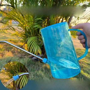 TEMU 2개 스테인리스 스틸 긴 스파우트 물뿌리개 (스프레이 헤드 포함); 가정용 정원 가꾸기 식물 관리 관수기; 내구성 좋은 플라스틱 구조; 모던 디자인; 꽃, 녹색 식물, 발코니 다육 식물 및 화분 식물용 필수 물뿌리개; 필수품