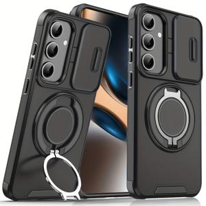 TEMU 휴대폰 케이스 - 갤럭시 S26 울트라, S25 울트라, S25 FE, S24 울트라용 스탠드가 있는 튼튼한 낙하 방지 보호 케이스