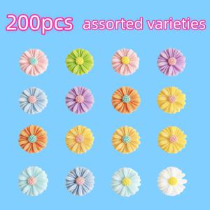 TEMU 200개 야간 조명 데이지 네일 & 귀걸이 액세서리 - DIY 공예, 헤어핀, 네일 장식용 - 백투스쿨, 졸업, 어버이날 선물, 선생님 선물, 헤어클립, 귀걸이 장식