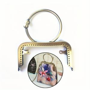 TEMU 1/2/4개 가방 메탈 프레임, 12.5 Cm/4.9Inch O자형 손잡이 메탈 프레임, 가방 꾸미기, 지갑 제작, DIY 지갑 제작