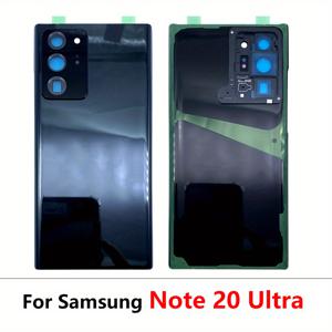 TEMU 폰 케이스: 노트 20 울트라 N985F SM-N985F 배터리 백 커버 후면 유리 패널 하우징 케이스 + 유리 렌즈 교체용