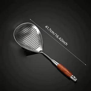 TEMU 스테인리스 스틸 스트레이너 1개 - 튀김, 핫팟, 요리, 베이킹에 적합한 튼튼한 주방용품 - 물기 제거 용이, 내열성, 식기세척기 사용 가능 - 레스토랑 및 가정 주방 모두에게 훌륭한 선택