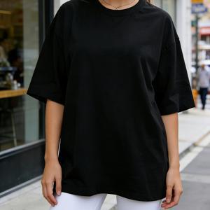 TEMU 여름용 루즈핏 캐주얼 라운드넥 반팔 티셔츠, 스타일리시하고 다재다능한 심플 여성 상의