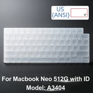 TEMU SDYIGOE MacBook Neo 13인치 호환 키보드 커버, 초박형 투명 TPU 보호 필름, US/EU 배열용, 스크래치 방지 MacBook Neo 13인치 A3404 케이스 커버, MacBook용 커버
