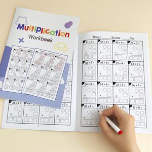 TEMU 곱셈 연습을 위해 설계된 워크북 1권. 300개 이상의 종합적인 수학 연습 문제가 특징입니다. 이 교육용 수학 활동 책은 어린이를 위해 완벽합니다.