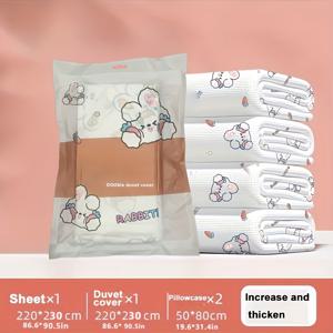 TEMU 호텔 및 여행용 일회용 침대 시트, 이불 커버, 베갯잇 세트. 휴대용 일회용 침대 시트, 즉시 사용 가능한 일회용 침구, 호텔 및 여행 필수품