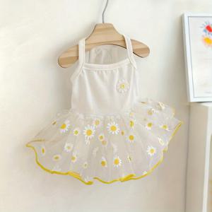 TEMU 테디, 요크셔, 슈나우저, 포메라니안, 비숑프리제 등 소형견 및 고양이를 위한 가벼운 애견 튤 드레스