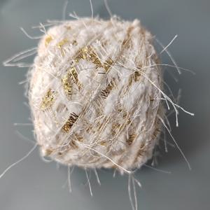 TEMU 개당 50g, 플래티넘 국화 도우두우 핸드 블렌디드 원사, 파인 원사 글리터 칫솔털, 특수 다중 심사 혼방 원사, DIY 뜨개질 가방 스웨터 핸드 로프 액세서리 실, 저널링 재료 실, 특별한 뜨개질 선물용 실