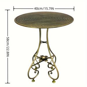 TEMU 1개 노르딕 라이트 럭셔리 앤티크 브론즈 커피 테이블, 미드센추리 크리에이티브 빈티지 코너 테이블, 모던 거실 인더스트리얼 아이언 사이드 테이블