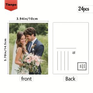 TEMU 8/16/24/32개 Tlenpo 빈 엽서 세트 - 손그림, 스탬프, 개인화, 우편, 휴일 카드, 선물용 DIY 워터컬러 카드 - 미니멀 엽서 북렛