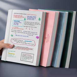 TEMU 4개 A5 사각 노트 개인 정리함 – 인조 가죽 커버, 방수, 대학교 칸막이 페이지, 아트 저널, 메모, 스케치, 계획에 적합