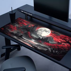 TEMU 1개 다크 문 패턴 대형 내구성 게이밍 키보드 패드 게이밍 테이블 패드 오피스 키보드 패드 노트북 마우스 패드 학습 테이블 패드 - 정밀 스티칭 뒷면 고무 미끄럼 방지 XL XXL - 홈 오피스 작업 게임룸 백투스쿨 액세서리 및 남자친구 여자친구를 위한 휴일 선물