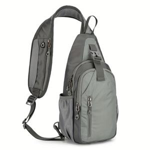 TEMU 패션 스포츠 체스트 백 남성용 다기능 경량 체스트 팩, 피트니스 야외 여행용 바디 숄더백