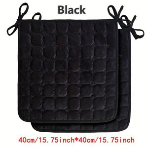 TEMU 2개 세트 편안한 의자 쿠션, 손세탁 가능, 미끄럼 방지 의자 쿠션, 사계절 사용 가능, 식당 및 거실용, 폴리에스터 의자 쿠션, 스티치 갭 클로저, 홈