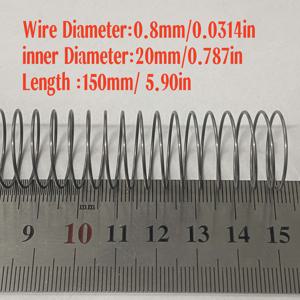 TEMU 외경 20mm, 와이어 직경 0.8mm, 다양한 길이로 제공됩니다. 뛰어난 탄성으로 쉽게 접을 수 있어 대형 장난감의 부품 교체 및 추가에 적합합니다.