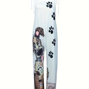 TEMU 프린트 오버올