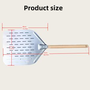 TEMU 초대형 스테인리스 스틸 피자 필 - 전문가용 내열성 피자 삽, 가정용 및 상업용 | 미끄럼 방지 핸들, 초경량, 헤비듀티 디자인 | 피자 오븐, 베이킹, 바비큐 및 스톤 요리에 완벽 | 내구성 강한 304 스틸, 세척 용이
