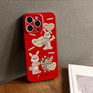 TEMU 폰 케이스: 귀여운 카툰 레트로 필름 스타일 디자인, 렌즈 보호를 위한 돌출 베젤, 아이폰 16/15/14/13/12/11/7/8/6, 플러스/프로/프로 맥스 모델, X/XS/XR/XS 맥스 호환, 생생한 프린트로 돋보이는 풀바디 보호