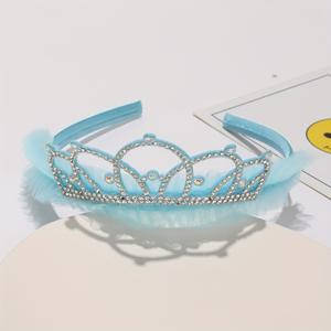 TEMU 1개 라인스톤 레이스 왕관 헤어밴드 헤어 장식