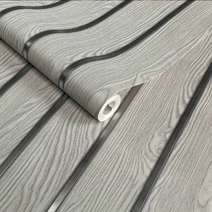 TEMU 1롤 셀프 접착식 세로 줄무늬 나뭇결 시뮬레이션 골든 그릴 벽지, PVC, 간편한 필앤스틱, 다양한 색상의 방수 コンタク트 페이퍼, 간편한 설치, 침실 거실 서재 TV 배경벽지 용도