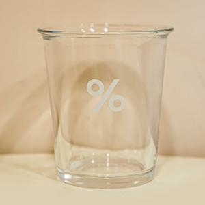 TEMU 한정판 유리 컵 - 투명, 독특한 백분율 눈금 포함, 높이 3.54인치, 커피 및 음료용, 완벽한 선물, 커피 바 액세서리