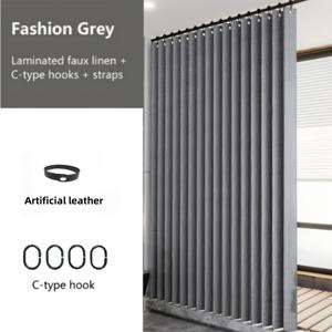 TEMU 1개 린넨 느낌 고압 접이식 샤워 커튼, 욕실 커튼, 홈 데코 커튼, 후크 12개 포함