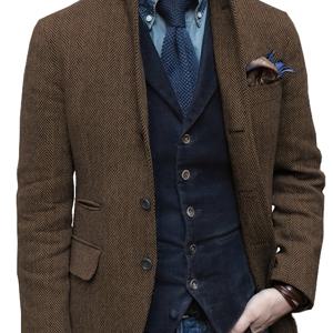 TEMU 단색 라펠 정장용 입체 헤어스타일, 비즈니스 모임, 졸업식, 결혼식 및 파티용