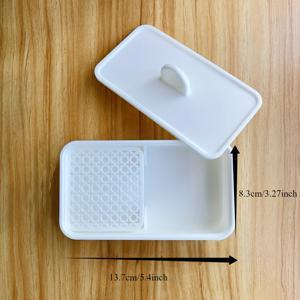 TEMU 폴리머 클레이 탈모 용으로 몰드에 달라붙는 것을 방지하는 전분 트레이. 인조 옥 쌀전분 칸막이, 인조 옥 쌀전분 보관함, 폴리머 클레이 커터, 점토 제조업체용 폴리머 클레이 도구