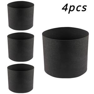 TEMU 대용량 토마토 재배 가방 4개 세트, 나무 및 꽃 재배에 적합, 감자, 토마토, 콩과 같은 채소 재배를 위한 부직포 재배 용기