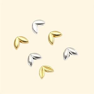 TEMU 50개 5*7mm 고급스러운 골든 실버 밀 이삭 모양 직구 스페이스드 참 비즈, 주얼리 만들기 팔찌 목걸이 귀걸이 DIY 장식 공예 액세서리