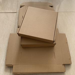 TEMU 크라프트지 선물용 또는 포장용 상자 12x12x2인치 (30x30x5cm), 갈색 골판지 포장 판지박스, 정사각형 상자