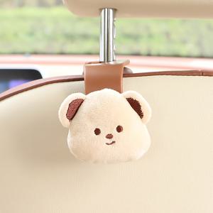TEMU 귀여운 곰돌이 모양 차량용 훅 - 핸드백, 우산 등 다기능 편리한 후크
