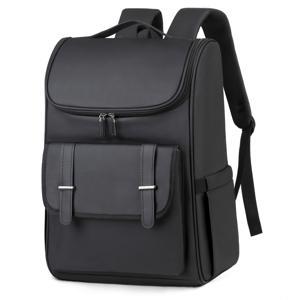 TEMU 빈티지 스타일 노트북 백팩 - 15.6인치 호환, 조절 가능한 어깨 스트랩, 경량, 비즈니스 및 대학에 적합, 다중 수납 공간 및 지퍼 잠금 - 직장, 사무실, 캐주얼 데이 트립 및 여행에 이상적, 십대용