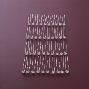 TEMU 40개입, 신부 진주 라인스톤 U자형 헤어핀, 우아한 로맨틱 웨딩 진주 및 주얼리 라인스톤 U자형 합금 헤어 클립, 은색 헤어 클립 헤어 추가 신부 신부 들러리 헤어 클립