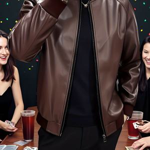 TEMU [Shule Water OBM] 남녀 공용 캐주얼 야구 시리즈 재킷 - 커플 캐주얼 아웃도어 스포츠 포켓, 루즈핏, 가을/겨울에 적합